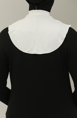 Crew Neck Combed Cotton Neck Collar 1031-01 Ecru 1031-01