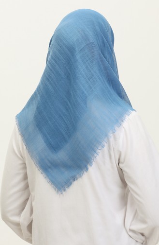 Plain Flare Scarf 90155-35 Petrol Blue 90155-35