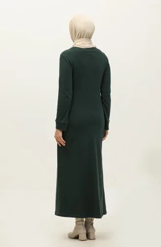Jurk Met Ritssluiting 2144-07 Smaragdgroen 2144-07