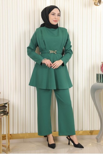 Chain Belt Suit Emerald 18001 15107
