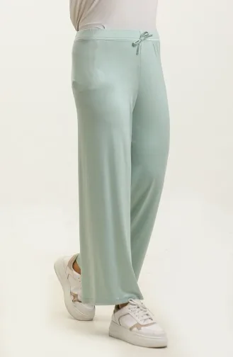 بنطلون موسمي مطاط الخصر 8702-01 أخضر مينت  8702-01