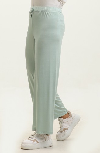 Flowy waist Elastic Seasonal Trousers 8702-01 Mint Green 8702-01