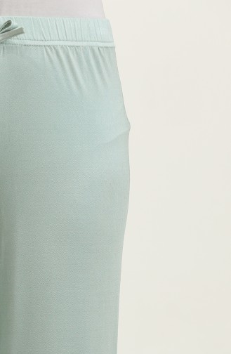 Flowy waist Elastic Seasonal Trousers 8702-01 Mint Green 8702-01