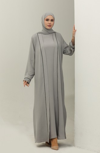 Oyya Costume Triple Intérieur Et Extérieur Avec Châle Cadeau 248504-01 Gris 248504-01