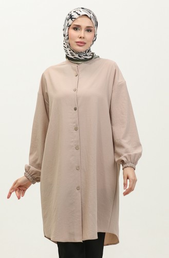 Buttoned Tunic 1313-04 Mink 1313-04