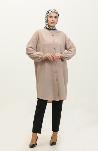 Buttoned Tunic 1313-04 Mink 1313-04
