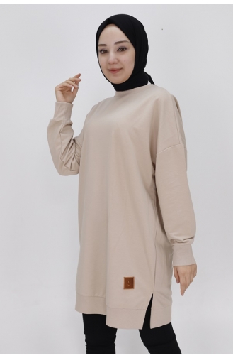 Score 2 Thread Fabric Basic Tunika-Sweatshirt 30644-01 Nerz 30644-01