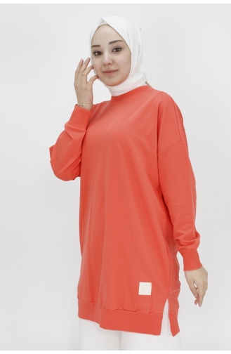 Score 2 Thread Fabric Basic Tunika Sweatshirt 30644-02 Lachs 30644-02