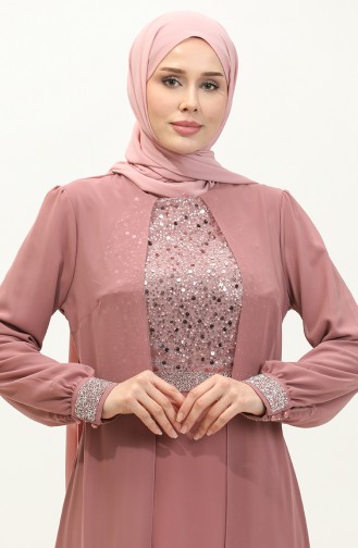 Chiffon-Abendkleid 52876-03 Dusty Rose 52876-03