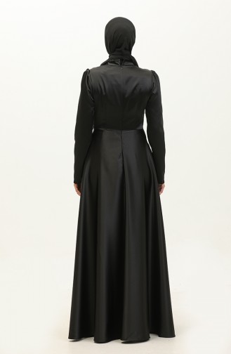 Robe De Soirée Satiné 52880-02 Noir 52880-02