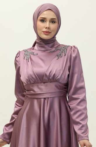 Robe De Soirée Satin 52880-04 Lilas 52880-04