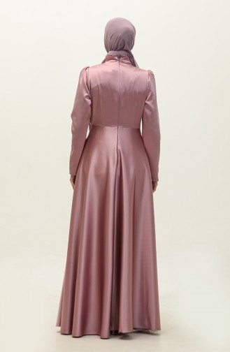 Satin Evening Dress 52880-09 Dried Rose 52880-09