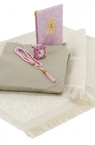 Praktische Eendelige Gebedsjurk Met Hoofddoek En Gebedskleed Roze 05 15 4806 22459