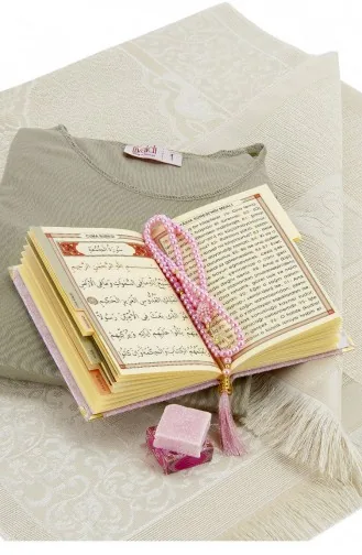 Praktische Eendelige Gebedsjurk Met Hoofddoek En Gebedskleed Roze 05 15 4806 22459