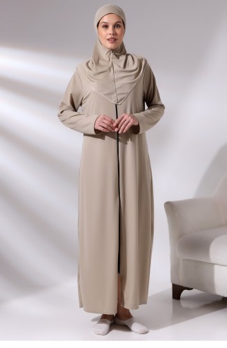 Vison Robe De Prière Une Pièce à Fermeture éclair Pour Femme 01 Nmz 018143 22859