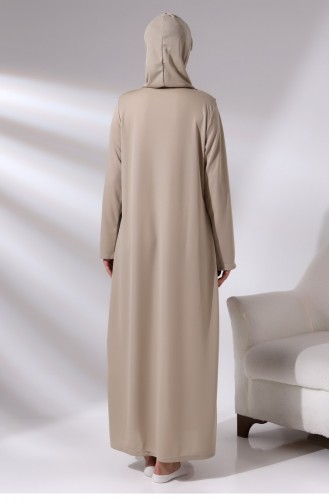 Vison Robe De Prière Une Pièce à Fermeture éclair Pour Femme 01 Nmz 018143 22859
