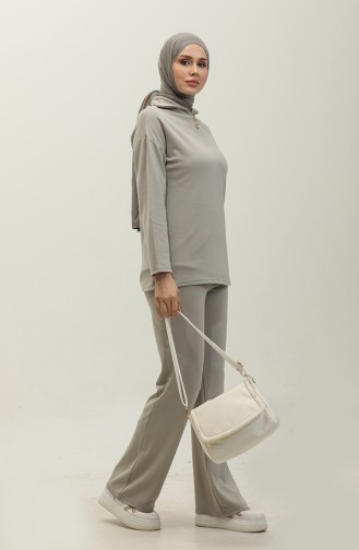 Zippered Tracksuit 2146-05 Gray 2146-05