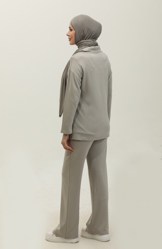 Zippered Tracksuit 2146-05 Gray 2146-05