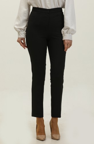 Straight Leg Trousers 1148-01 Black 1148-01