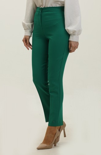 Straight Leg Trousers 1148-07 Emerald Green 1148-07