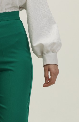 Straight Leg Trousers 1148-07 Emerald Green 1148-07