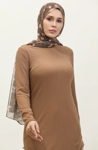 Tunika-Hose Mit Knöpfen Doppelanzug 0101DA-02 Braun 0101DA-02