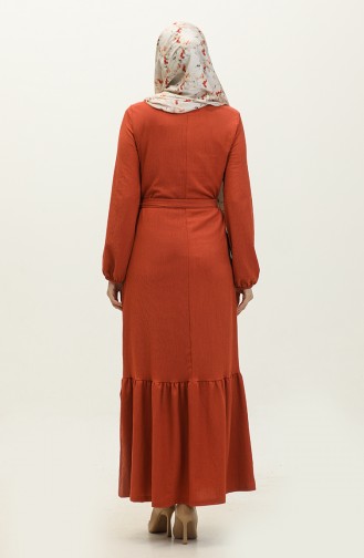 Shirred Skirt Belted Dress  0202DA-01 Tile 0202DA-01
