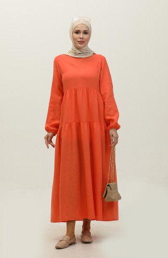 Robe Froncee 1882-01 Orange 1882-01