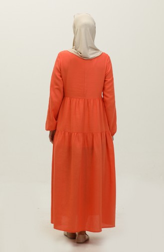 Robe Froncee 1882-01 Orange 1882-01