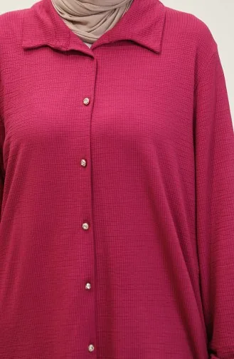 Tunique A Boutons 2145-01 Fuchsia 2145-01