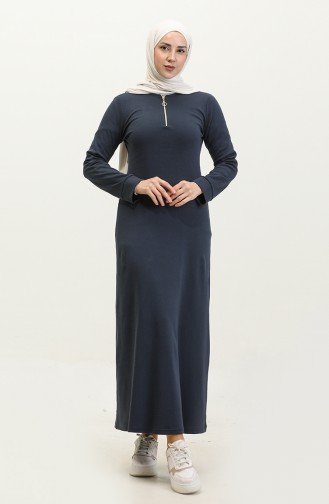 Kleid Mit Reißverschluss 2148A-01 Marineblau 2148A-01