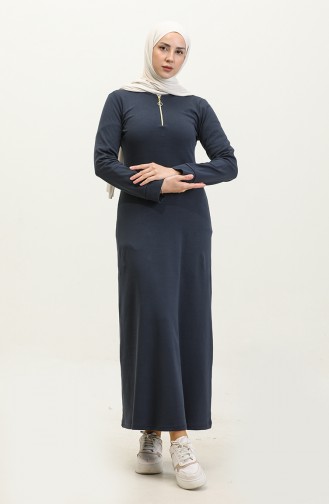 Kleid Mit Reißverschluss 2148A-01 Marineblau 2148A-01