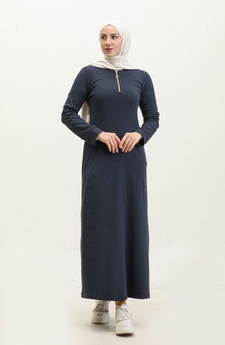 Kleid Mit Reißverschluss 2148A-01 Marineblau 2148A-01