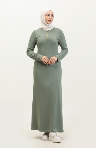 Zippered Dress 2149-01 Green 2149-01