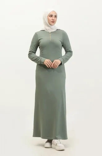 Zippered Dress 2149-01 Green 2149-01