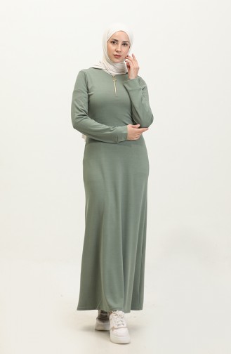 Zippered Dress 2149-01 Green 2149-01