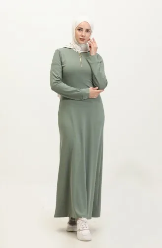 Zippered Dress 2149-01 Green 2149-01