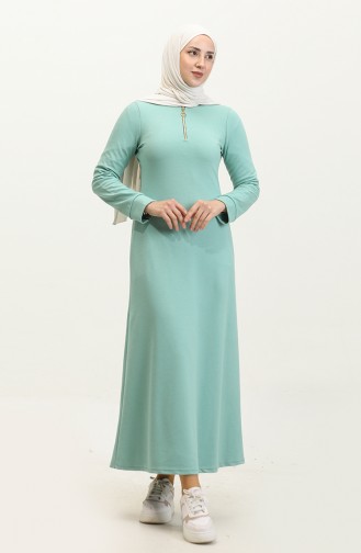 Zippered Dress 2149D-01 Mint Green 2149D-01