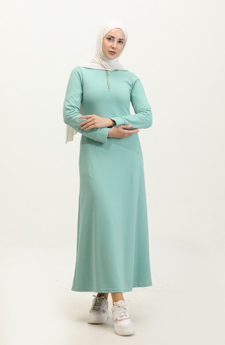 Kleid Mit Reißverschluss 2149D-01 Mintgrün 2149D-01