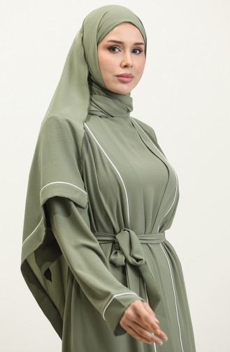 Oyya Inner And Outer Triple Suit With Shawl Gift 248504-04 Green 248504-04