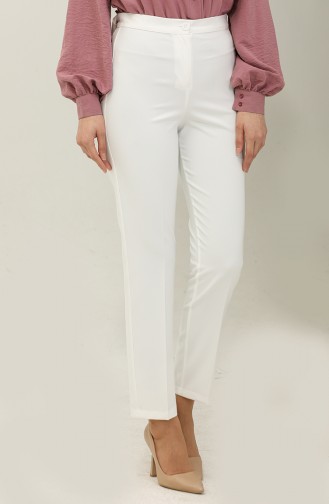 Straight Leg Trousers 1148-11 Ecru 1148-11