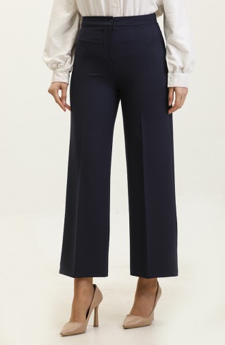 Wide Leg Trousers 1149-02 Dark Blue 1149-02