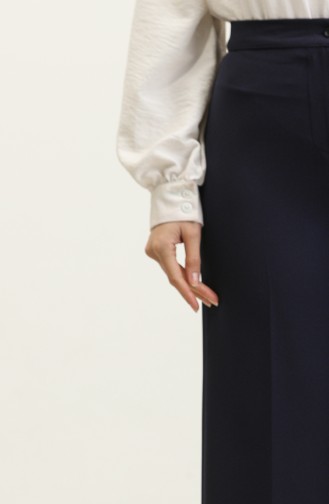 Wide Leg Trousers 1149-02 Dark Blue 1149-02