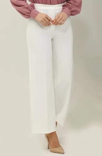 Broek Met Wijde Pijpen 1149-03 Ecru 1149-03