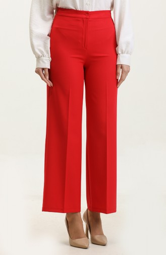 Wide Leg Trousers 1149-09 Red 1149-09