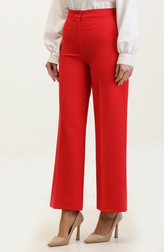 Wide Leg Trousers 1149-09 Red 1149-09