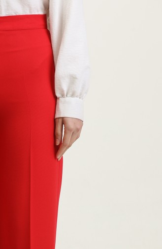 Wide Leg Trousers 1149-09 Red 1149-09