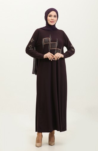 Dilruba Sandy Stone Dress 0349-02 Purple 0349-02