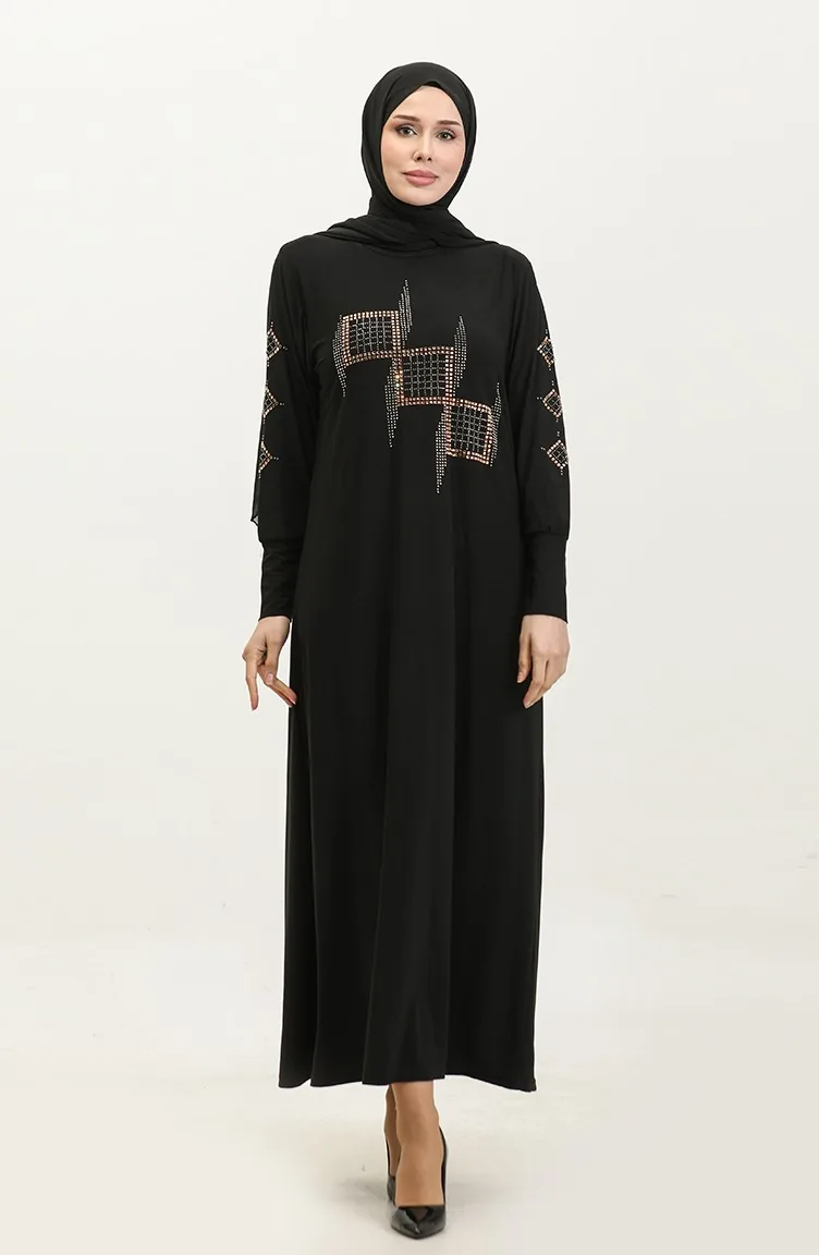 Dilruba Sandy Stone Kleid 0349-03 Schwarz 0349-03
