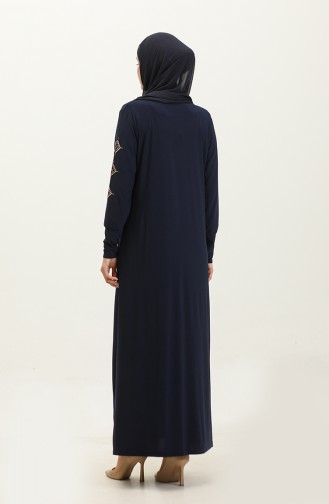 Dilruba Sandy Stone Dress 0349-04 Navy Blue 0349-04